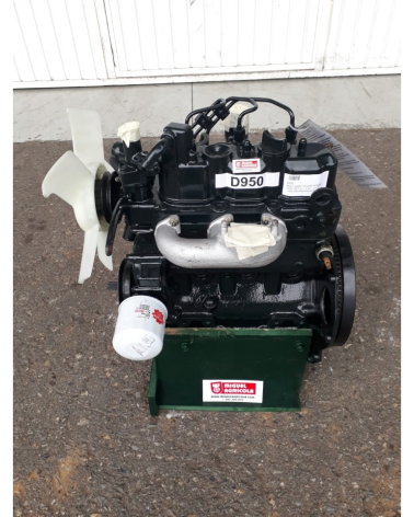 Motor D950 usado revisado Kubota, 927 cc - 3 cil. - 21.5 CV -  con bomba de inyección